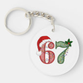 Six Seven 67 Christmas Holiday Schlüsselanhänger (Vorderseite)