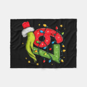 Six Seven 67 Christmas Lights Hand Signs Elf Light Fleecedecke (Vorderseite (Horizontal))