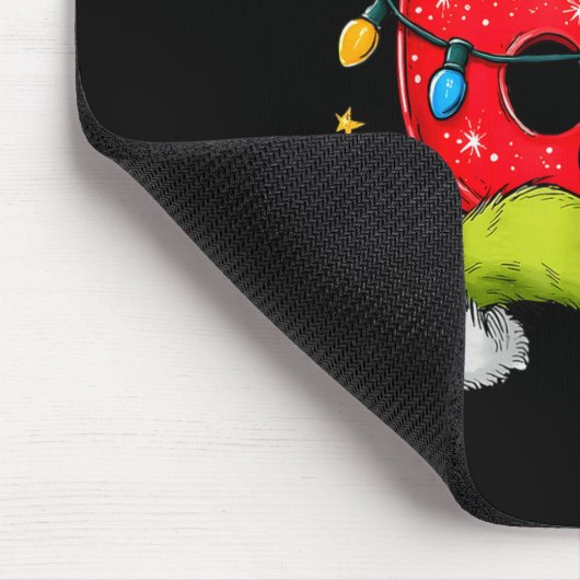 Six Seven 67 Christmas Lights Hand Signs Elf Light Mousepad (Ecke)