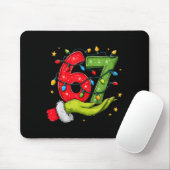 Six Seven 67 Christmas Lights Hand Signs Elf Light Mousepad (Mit Mouse)