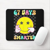 Six Seven 67 Days Smarter 100 Days Of School Funny Mousepad (Mit Mouse)