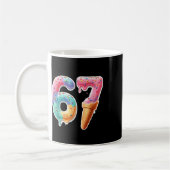 Six Seven 67 Eis Drip Sport Cool Meme Lustig Kaffeetasse (Links)