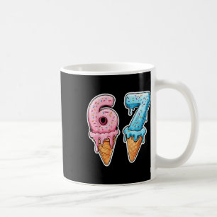 Six Seven 67 Eis Drip Sport Cool Meme Lustig Kaffeetasse
