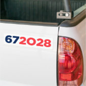 Six Seven 67 for President 2028 Funny Autoaufkleber (Auf Lkw)