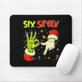 Six Seven 67 Funny Hand-sign Christmas Meme  Mousepad (Mit Mouse)