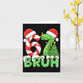 Six Seven 67 Funny Santa Bruh Christmas Meme  Karte (Gelbe Blume)