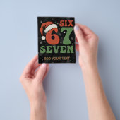 Six Seven 67 Funny Santa Hat Christmas Xmas Meme Flyer (Gruppe)