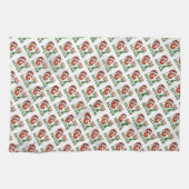 Six Seven 67 Funny Santa Hat Christmas Xmas Meme Geschirrtuch (Horizontal)