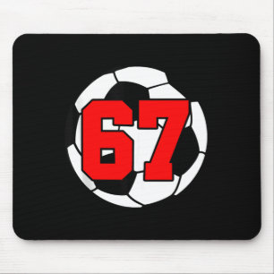 Six Seven 67 Fußball 6 7 Lustiges Meme 6-7 Gen Alp Mousepad
