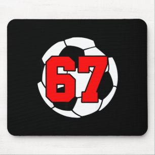 Six Seven 67 Fußball 6 7 Lustiges Meme 6-7 Gen Alp Mousepad