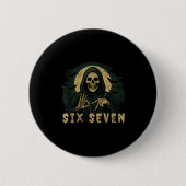 Six Seven 67 Grim Reaper Halloween Skeleton Hand S Button (Vorderseite)