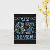 Six Seven 67 Hanukkah Festival Of Lights Quote Karte (Gelbe Blume)