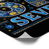 Six Seven 67 Hanukkah Festival Of Lights Quote  Poster (Ecke)