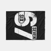 Six Seven 67 Lustiger Meme Fleecedecke (Vorderseite (Horizontal))