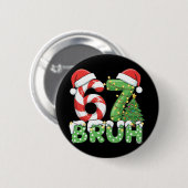 Six Seven 67 Lustiger Weihnachtsmann Bruh Weihnach Button (Vorne & Hinten)