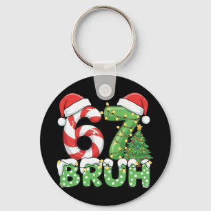 Six Seven 67 Lustiger Weihnachtsmann Bruh Weihnach Schlüsselanhänger