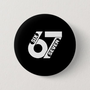 Six Seven 67 Mannschaftssport Lustiges Meme 67 6 7 Button