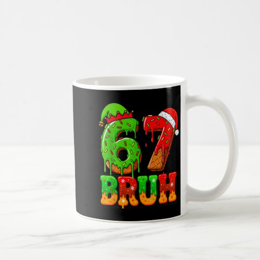 Six Seven 67 Meme 6 7 Christmas Men Women Boys Gir Kaffeetasse (Rechts)