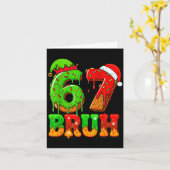 Six Seven 67 Meme 6 7 Christmas Men Women Boys Gir Karte (Gelbe Blume)