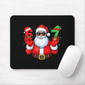 Six Seven 67 Meme 6 7 Elf Santa Christmas Pajamas  Mousepad (Mit Mouse)