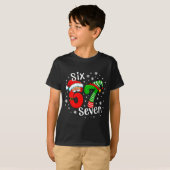 Six Seven 67 Meme 6 7 Elf Santa Christmas T-Shirt (Vorne ganz)