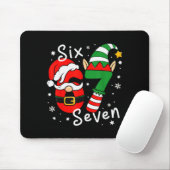 Six Seven 67 Meme 6 7 Elf Santa Weihnachts-Pyjamas Mousepad (Mit Mouse)