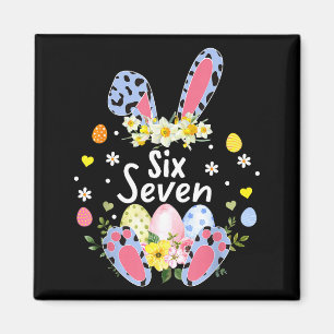 Six Seven 67 Meme 6 7 Hase Leopard Kinder Lustig O Magnet