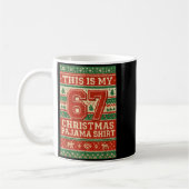 Six Seven 67 Meme 6 7 Holiday Christmas Pajamas Br Kaffeetasse (Links)