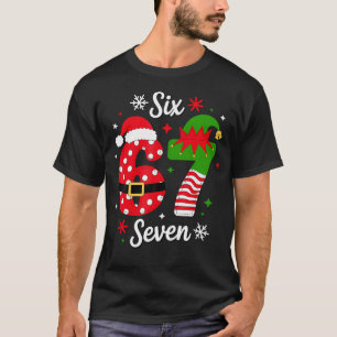 Six Seven 67 Meme 6 7 Weihnachtsmann Christmas Kid T-Shirt