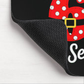 Six Seven 67 Meme 6 7 Weihnachtsmann Weihnachts-Py Mousepad (Ecke)