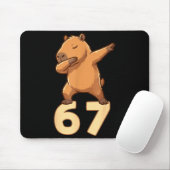 Six Seven 67 Meme Capybara Funny 67 Capybara For K Mousepad (Mit Mouse)