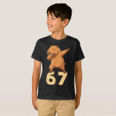 Six Seven 67 Meme Capybara Funny 67 Capybara For K T-Shirt (Vorne ganz)