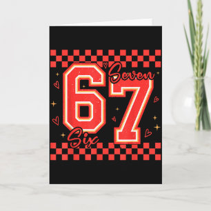 Six Seven 67 Meme Cooler Valentinstag Für Teens Ju Karte