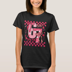 Six Seven 67 Meme Coquette Bogen 6 7 Valentinstag T-Shirt