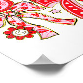 Six Seven 67 Meme Coquette Bow 6 7 Valentines Day  Poster (Ecke)