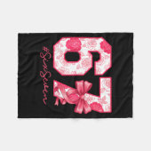 Six Seven 67 Meme Coquette Girl Bow Funny Gen Alph Fleecedecke (Vorderseite (Horizontal))