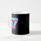 Six Seven 67 Meme Drippy Number 67 Ice Cream Kaffeetasse (Vorderseite Links)
