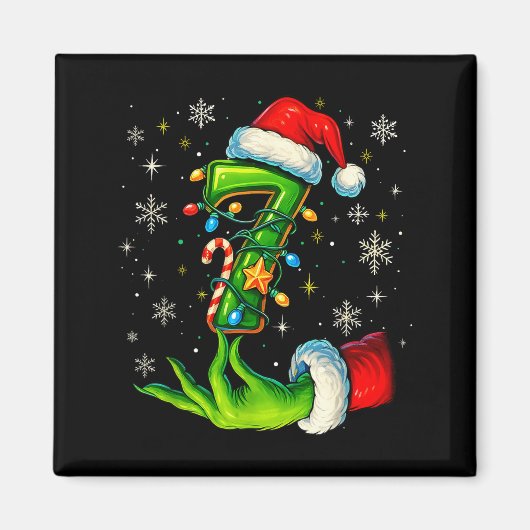 Six Seven 67 Meme Funny Christmas Couple Matching  Magnet (Vorne)