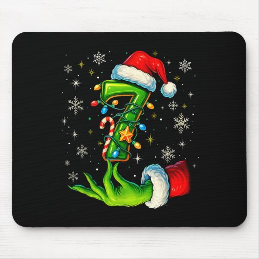 Six Seven 67 Meme Funny Christmas Couple Matching  Mousepad (Vorne)