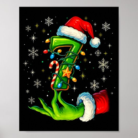 Six Seven 67 Meme Funny Christmas Couple Matching  Poster (Vorne)