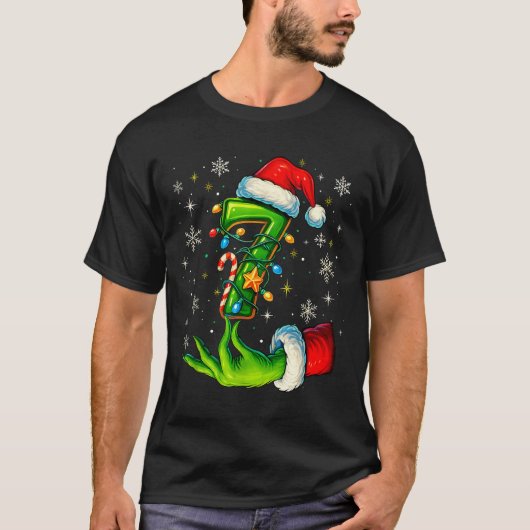Six Seven 67 Meme Funny Christmas Couple Matching T-Shirt (Vorderseite)