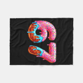 Six Seven 67 Meme Funny Donut Ice Cream Drip Numbe Fleecedecke (Vorderseite (Horizontal))