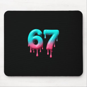 Six Seven 67 Meme für Gen Alpha Kinder und Erwachs Mousepad