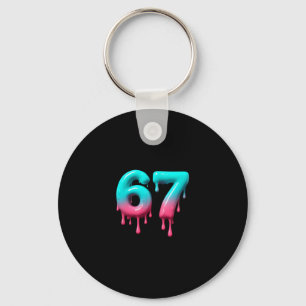 Six Seven 67 Meme für Gen Alpha Kinder und Erwachs Schlüsselanhänger