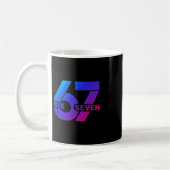 Six Seven 67 Meme Gen Alpha Slang Bysebyll Saison Kaffeetasse (Links)