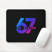 Six Seven 67 Meme Gen Alpha Slang Bysebyll Saison Mousepad (Mit Mouse)