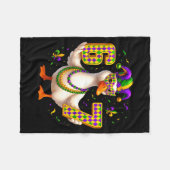 Six Seven 67 Meme Goose With Jester Hat & Bead Fleecedecke (Vorderseite (Horizontal))