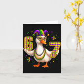 Six Seven 67 Meme Goose With Jester Hat &amp; Bead Karte (Gelbe Blume)