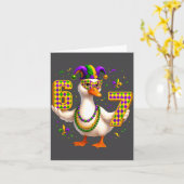 Six Seven 67 Meme Goose With Jester Hat &amp; Bead Karte (Gelbe Blume)