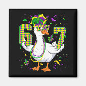 Six Seven 67 Meme Goose With Jester Hat &amp; Bead Magnet (Vorne)